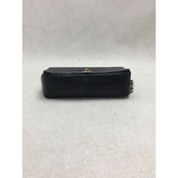 Chanel Labmskin Leather Chain Shoulder Bag Blacks - Picture 5 of 6